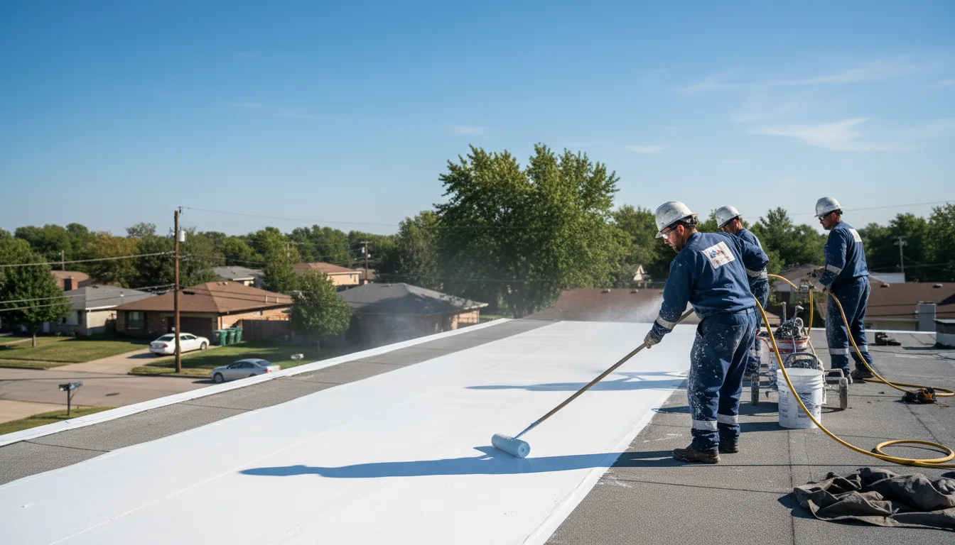 Commercial roof coating in Crystal, ND near me
